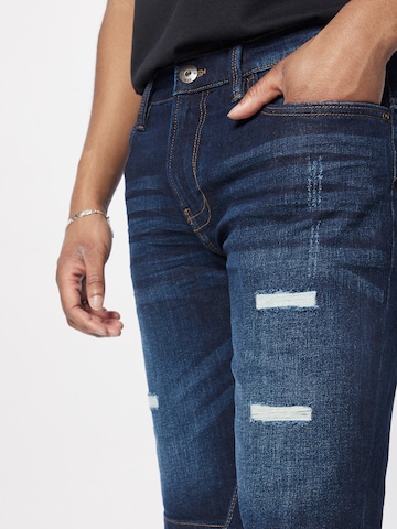 INDICODE JEANS Regular Jeans 'Kaden Holes' i blå