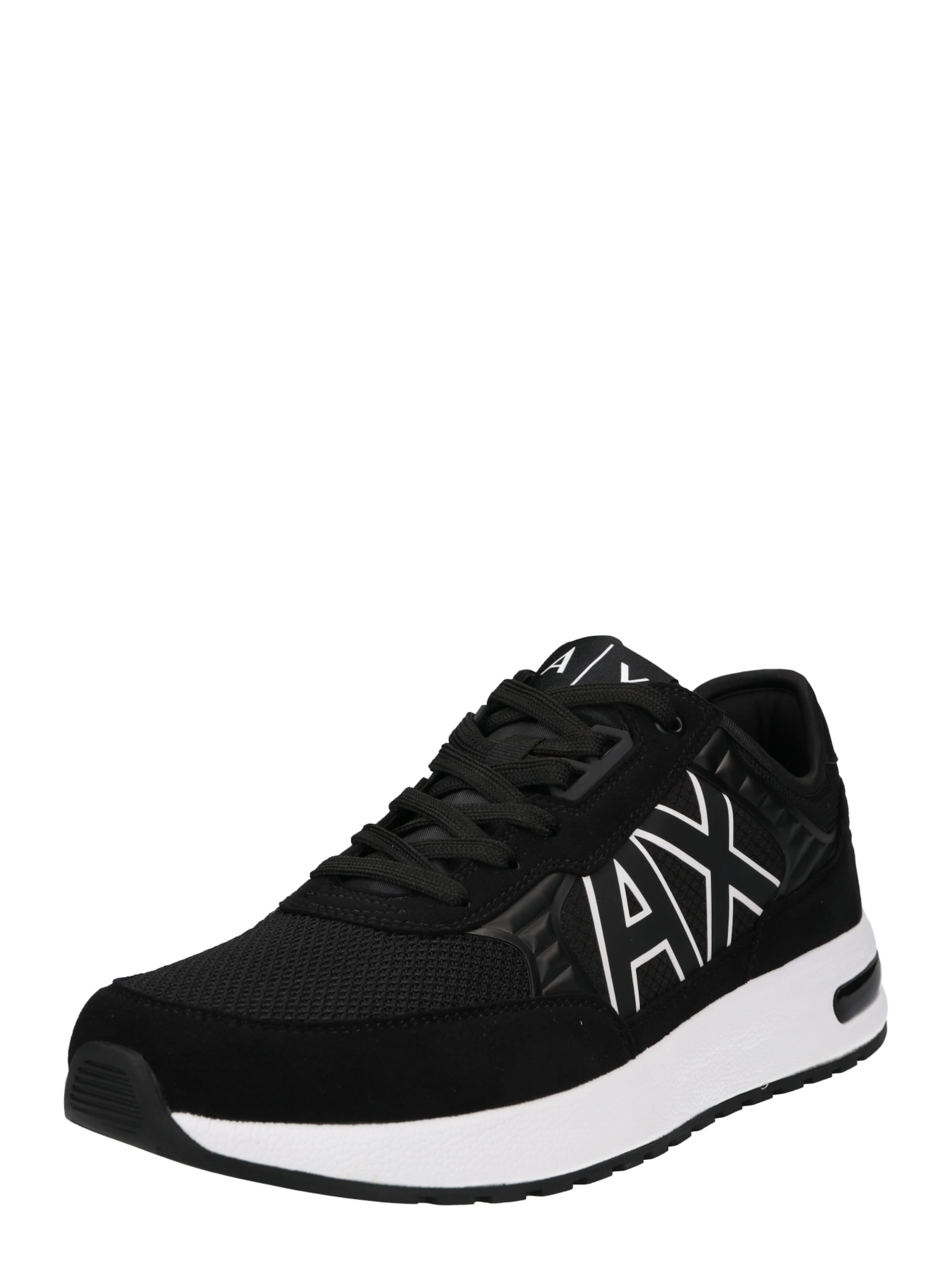 ARMANI EXCHANGE - Sapatilhas baixas em preto: frente