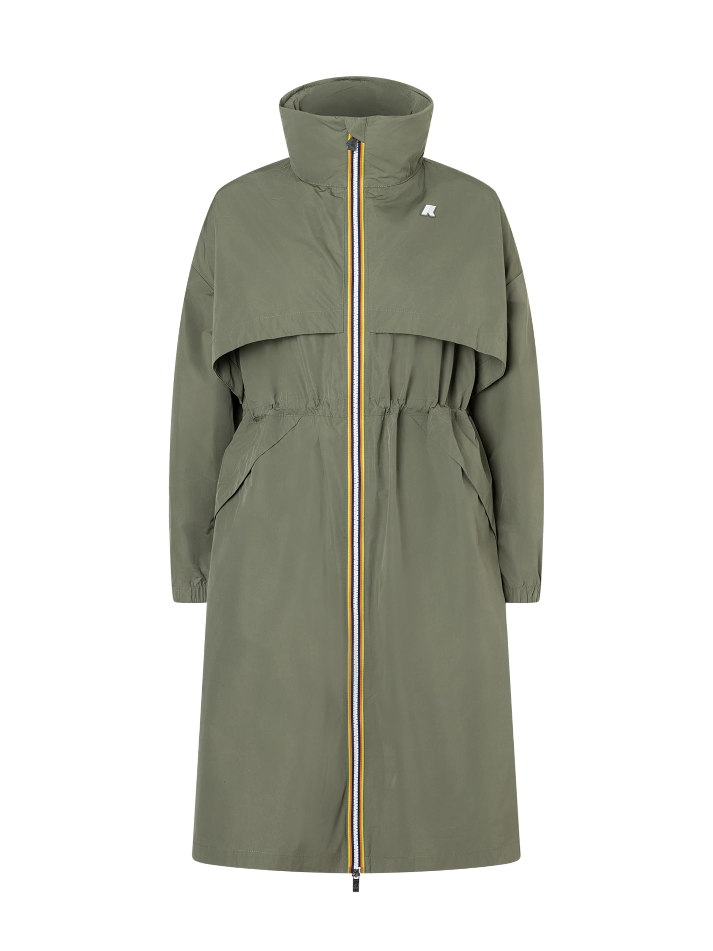 K-Way Funktionsmantel  'Aube Memory Touch' in Grün: Vorderseite