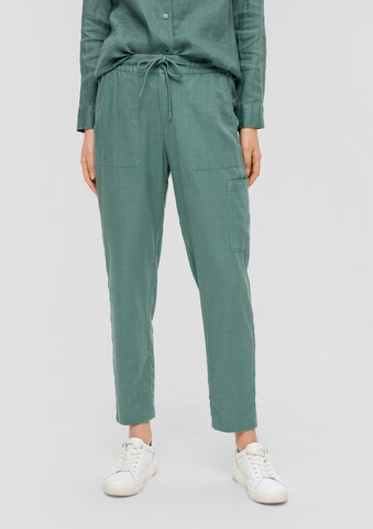 s.Oliver Regular Trousers in Green: front