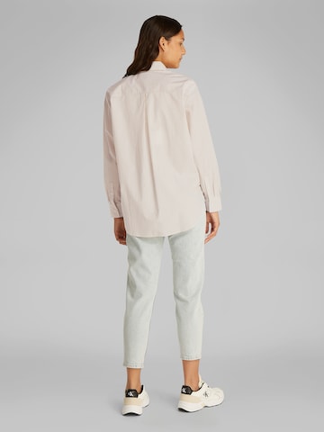 Camicia da donna di Calvin Klein Jeans in bianco: dietro