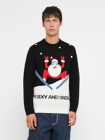 Only & Sons Свитер 'ONSXMAS' в Черный: спереди