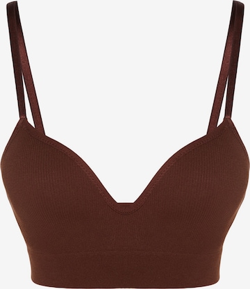 Soutien-gorge Trendyol en marron : devant