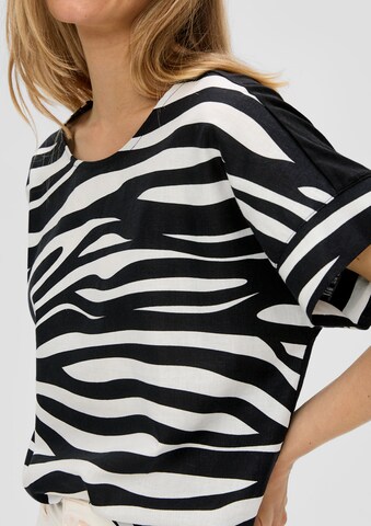 s.Oliver T-Shirt in Schwarz