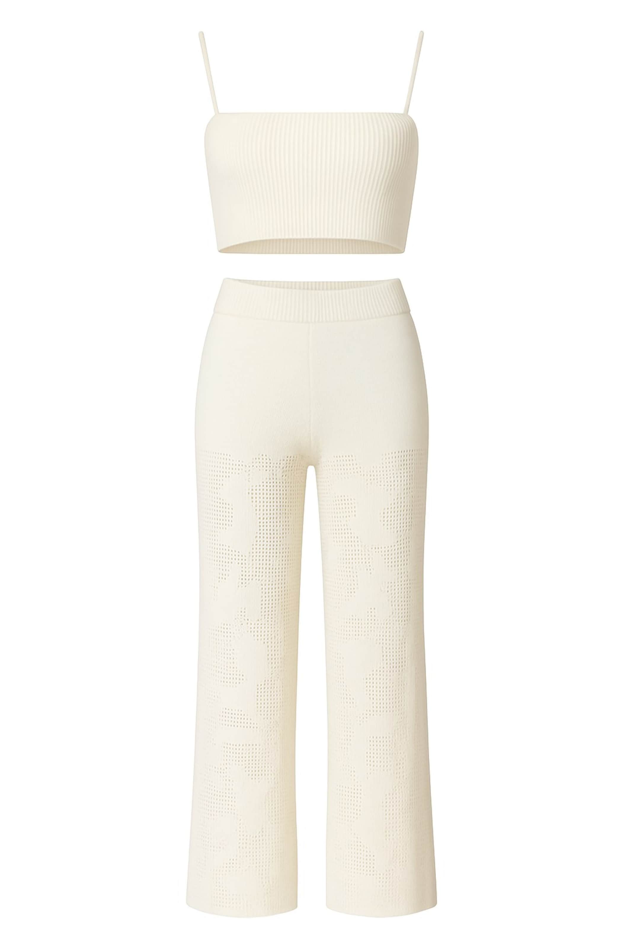 WOMAN VISION Boot cut Trousers in Beige