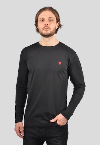 T-Shirt U.S. POLO ASSN. en noir : devant