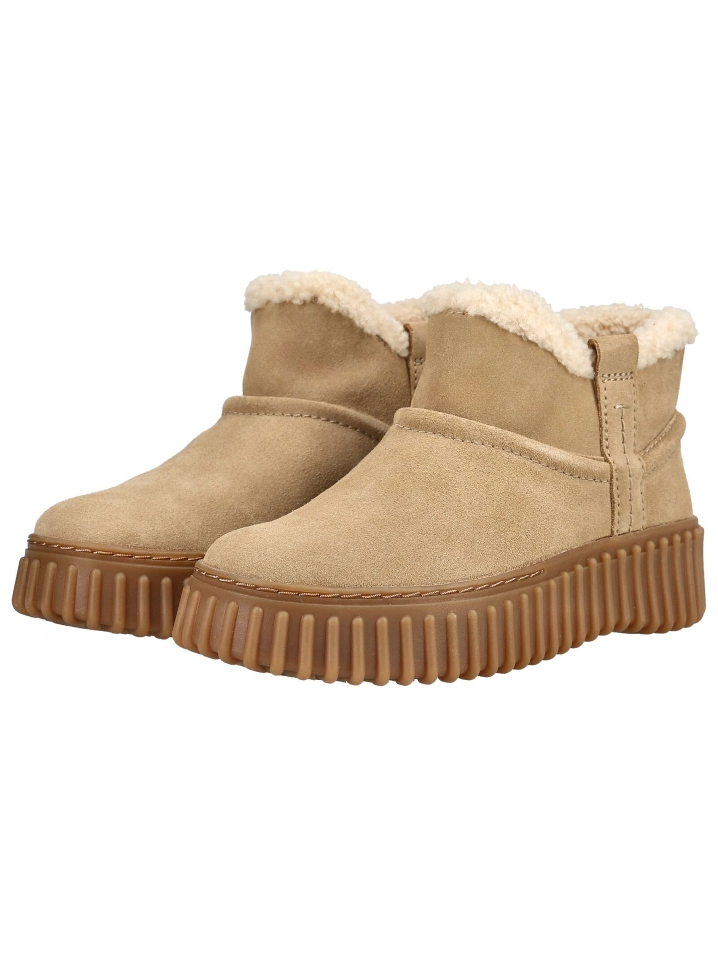 CLARKS Enkellaarsjes in Beige