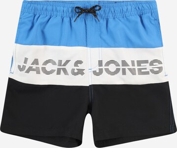 Jack & Jones Junior Plavecké šortky 'Fiji' – modrá: přední strana