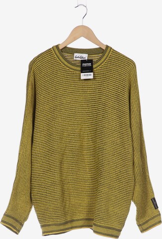 Carlo Colucci Sweater & Cardigan in L-XL in Yellow: front