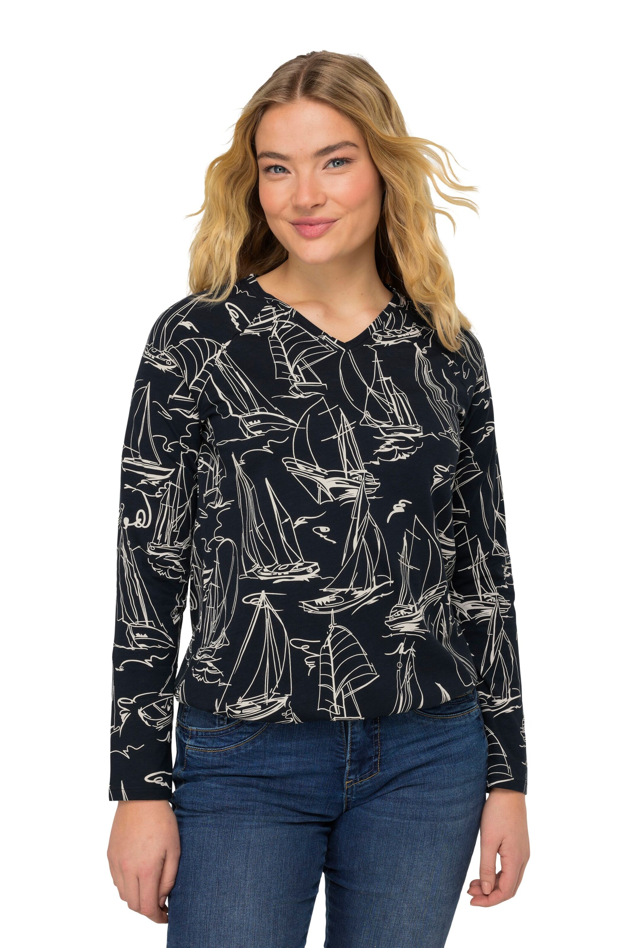 LAURASØN Shirt in Blue: front