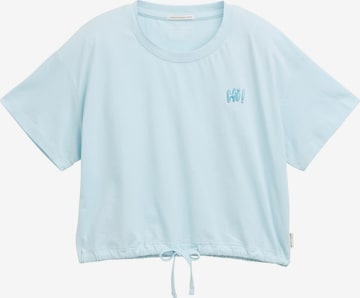 TOM TAILOR Shirt in Blauw: voorkant