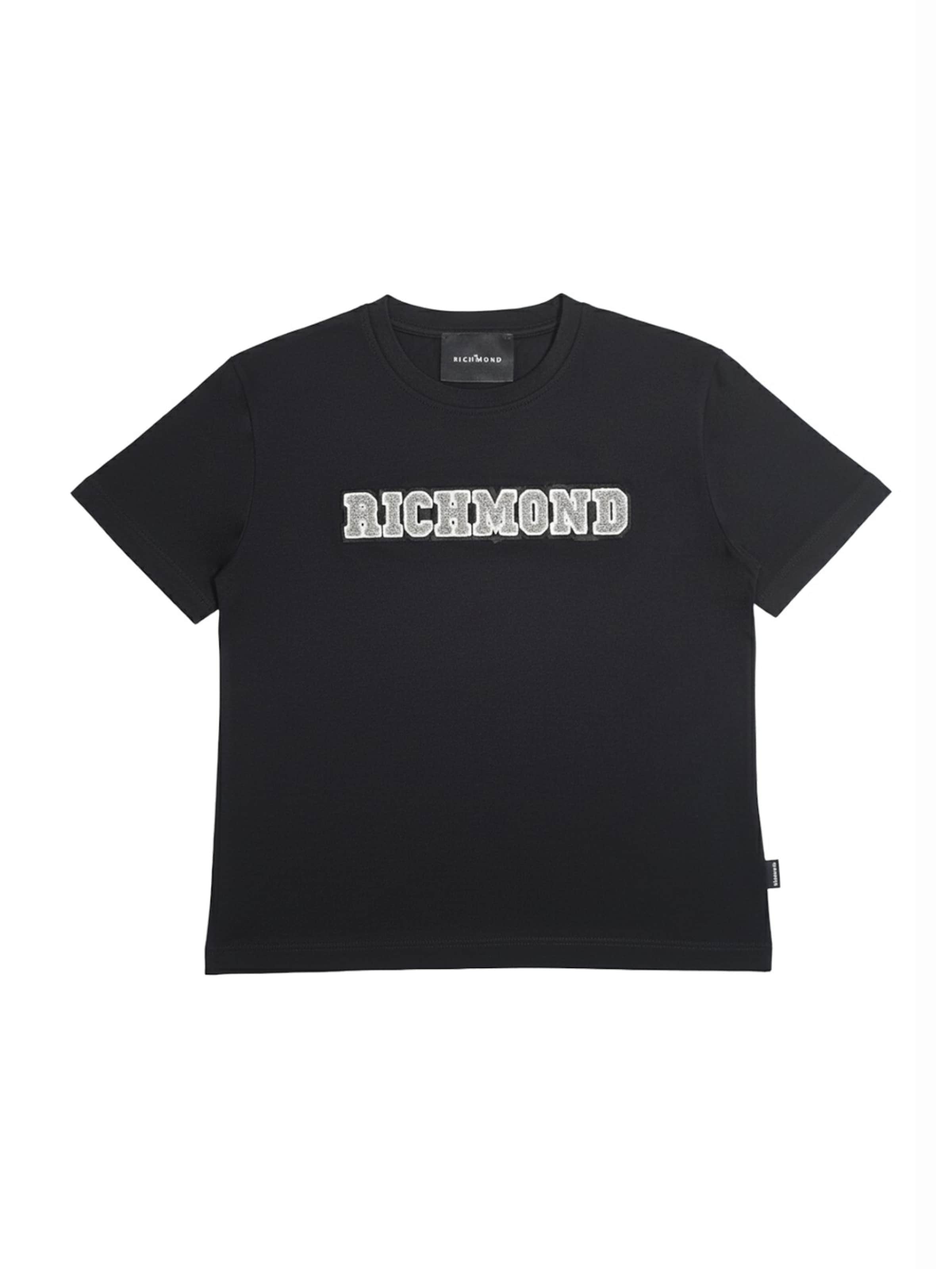 T-Shirt 'T-shirt nera per bambino' John Richmond en noir : devant