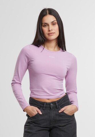 T-shirt 'Ica' OH APRIL en violet : devant