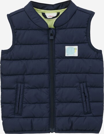 s.Oliver Vest in Blue: front