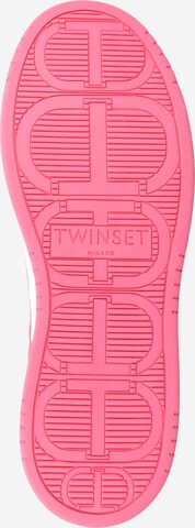 Twinset حذاء رياضي بلا رقبة بلون أبيض