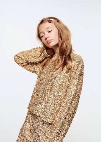 MANGO KIDS Blouse 'Doraset' in Gold