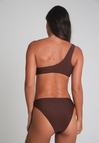Moda Minx Bikini bottom 'Irregular Hoop' in Brown