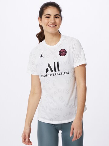 NIKE - Camiseta funcional 'Paris Saint-Germain' en blanco: frente