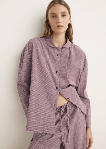 MANGO Pyjama 'Lungo' in Rot