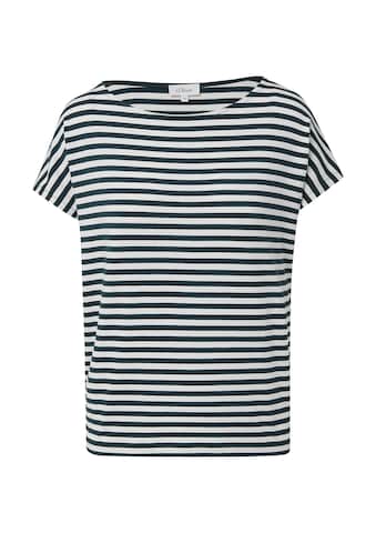 T-shirt s.Oliver en noir : devant