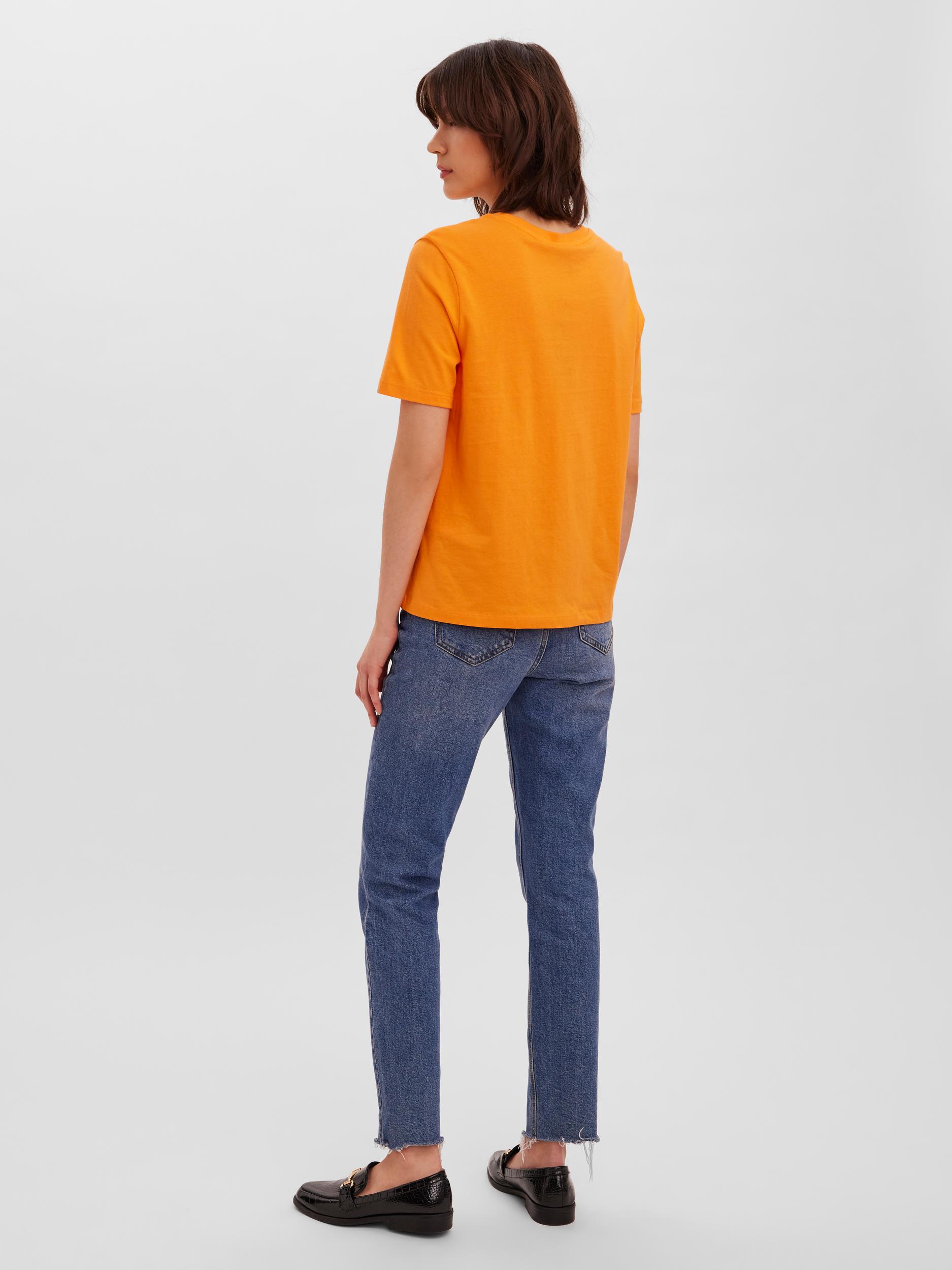 VERO MODA T-Shirt Fresh in Orange 