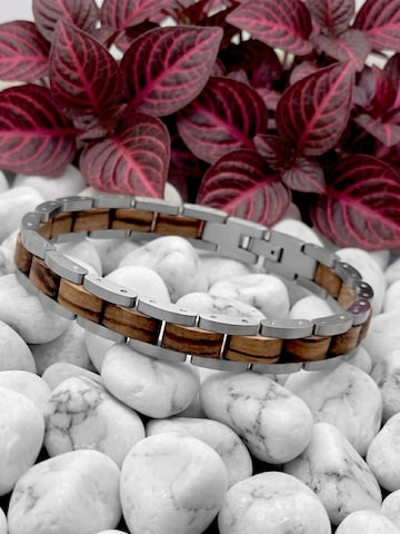 Holzwerk Armband 'BEVERSEE' in Zilver