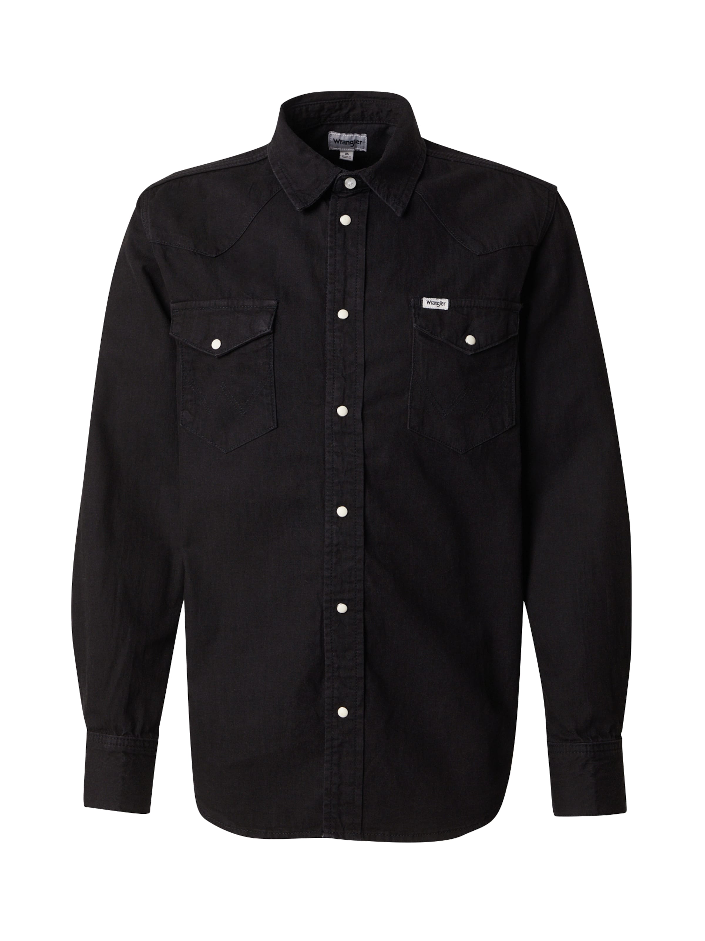 WRANGLER Srajca 'WESTERN SHIRT' | črna barva: sprednja stran
