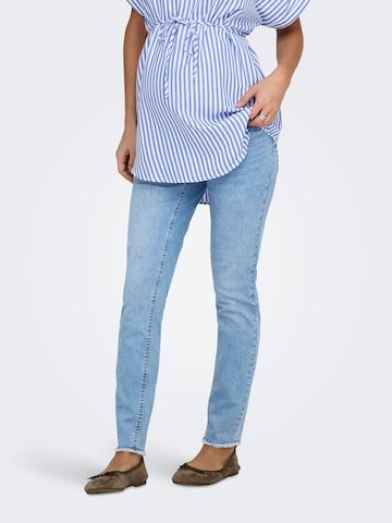 Only Maternity Skinny Jeans 'OLMBlush' in Blue: front