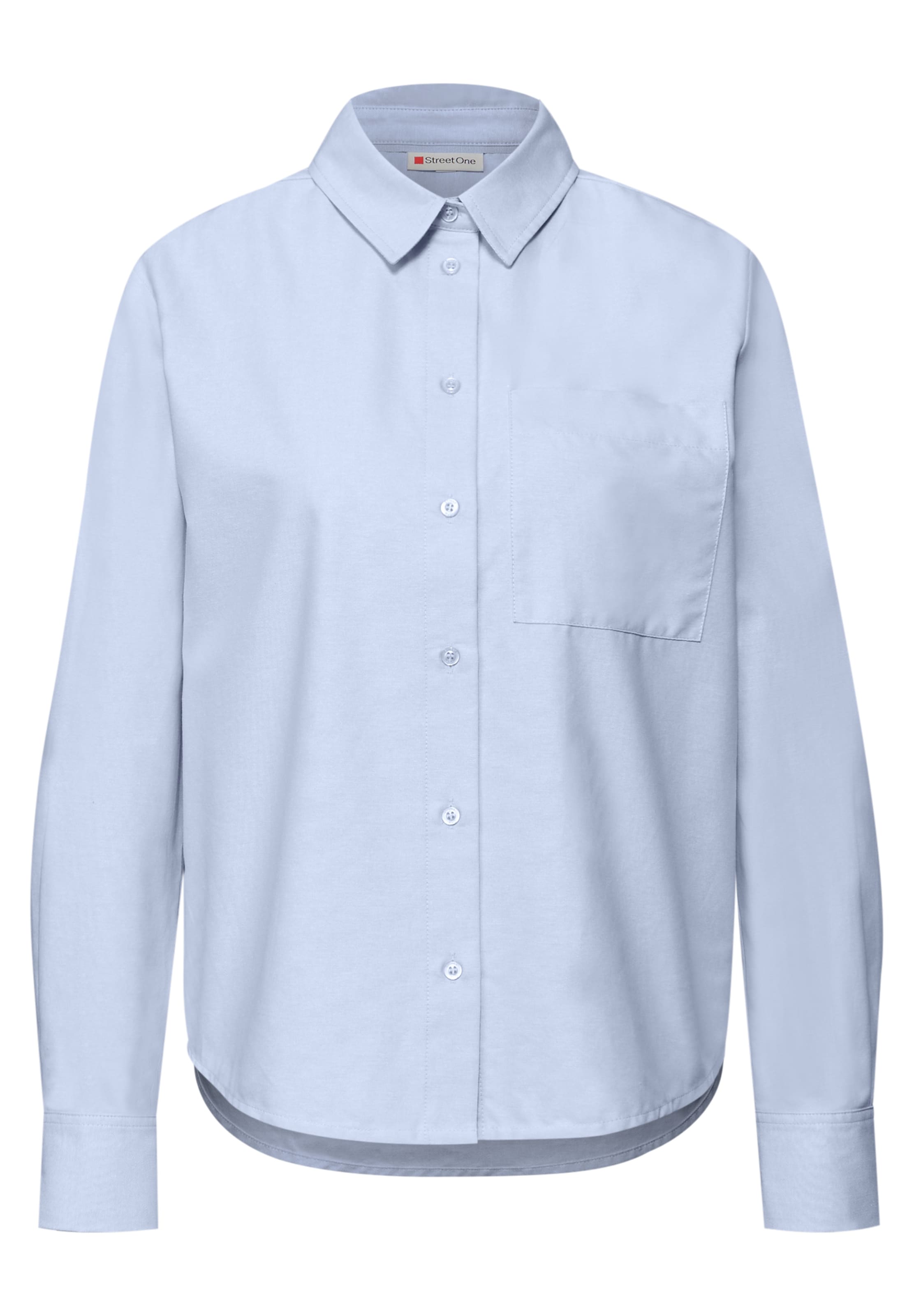 STREET ONE Bluse 'Oxford' in blau, Produktansicht