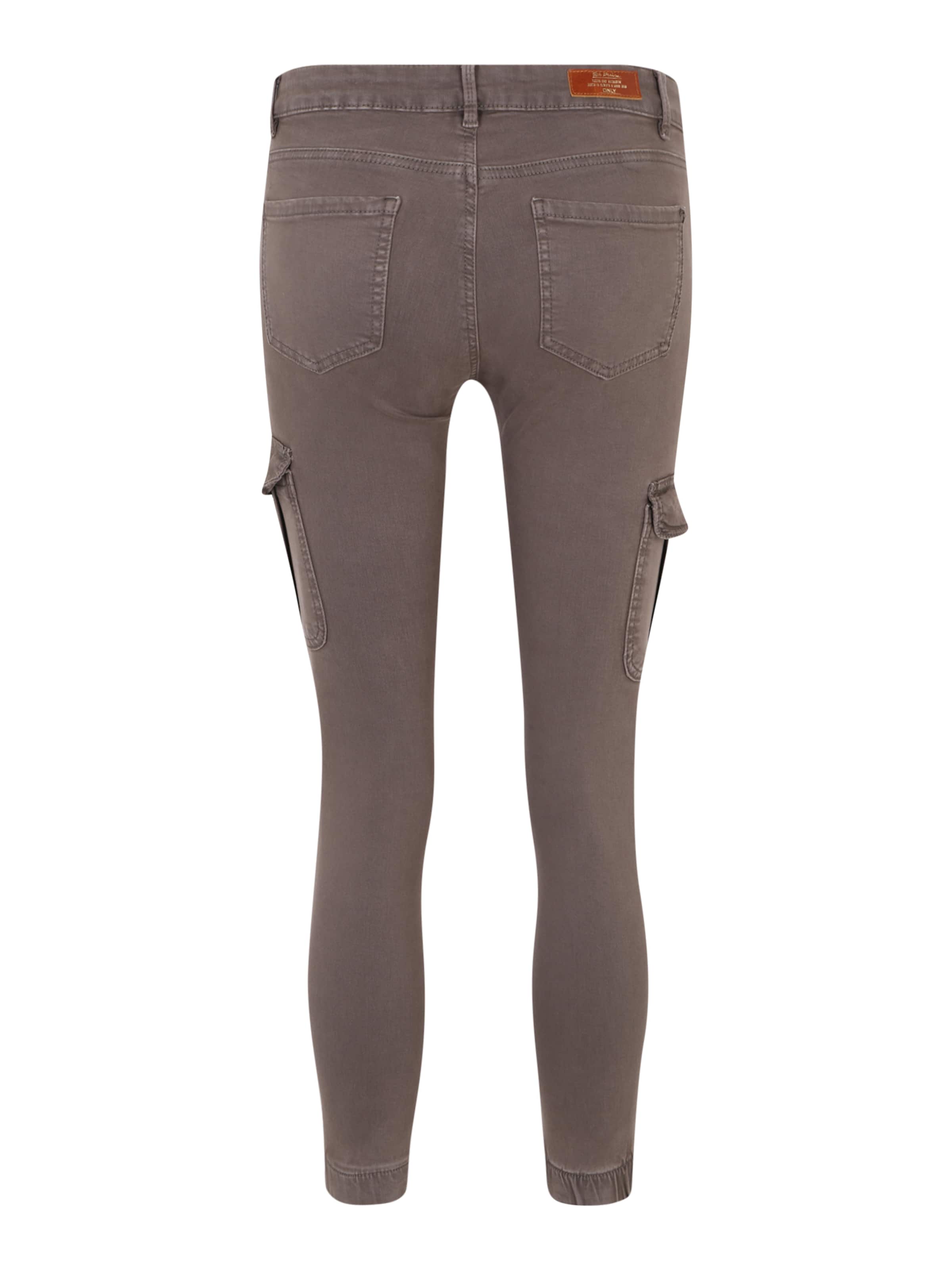 Only Petite Slim fit Cargo trousers 'MISSOURI' in Brown