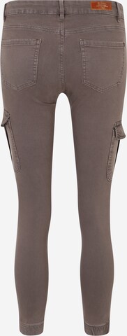 Coupe slim Pantalon cargo 'MISSOURI' Only Petite en marron