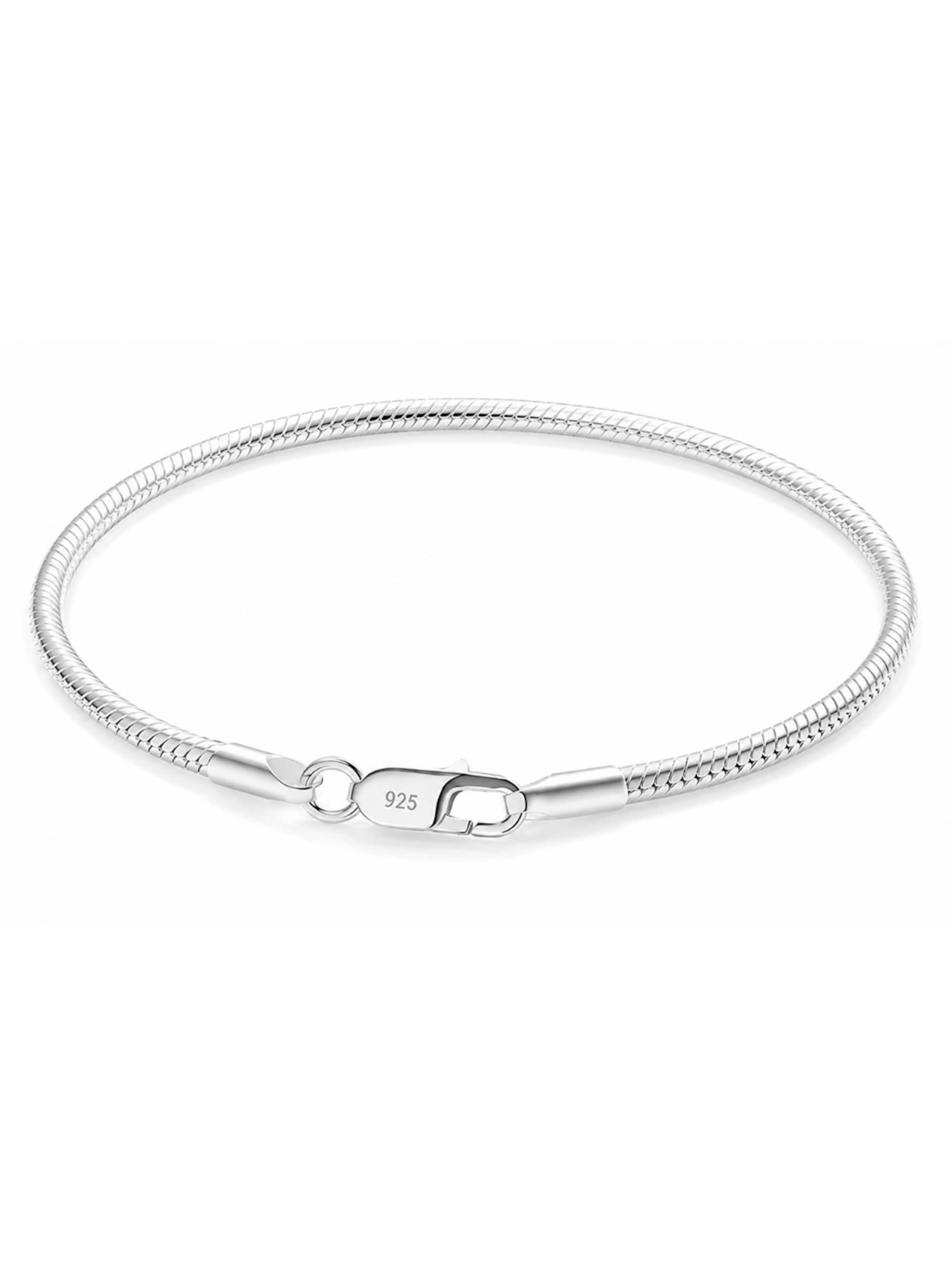 Eternal Bracelet 'Snake' in Silver: front