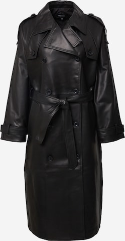 MEOTINE Between-Seasons Coat 'BOBBY' in Black: front