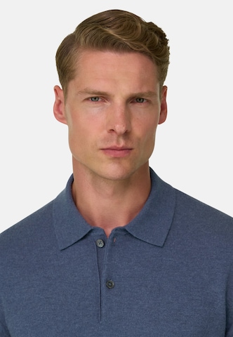 Sweat-shirt Boggi Milano en bleu : devant