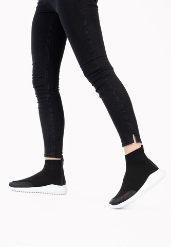 Spyder High-Top Sneakers 'Spyder Baskets Leon' in Black: front