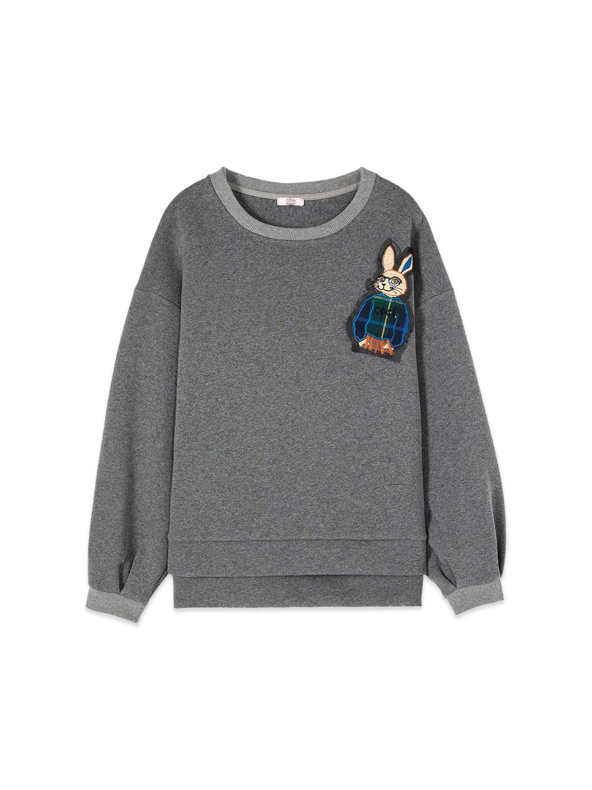 oltre Sweatshirt in Grijs: voorkant