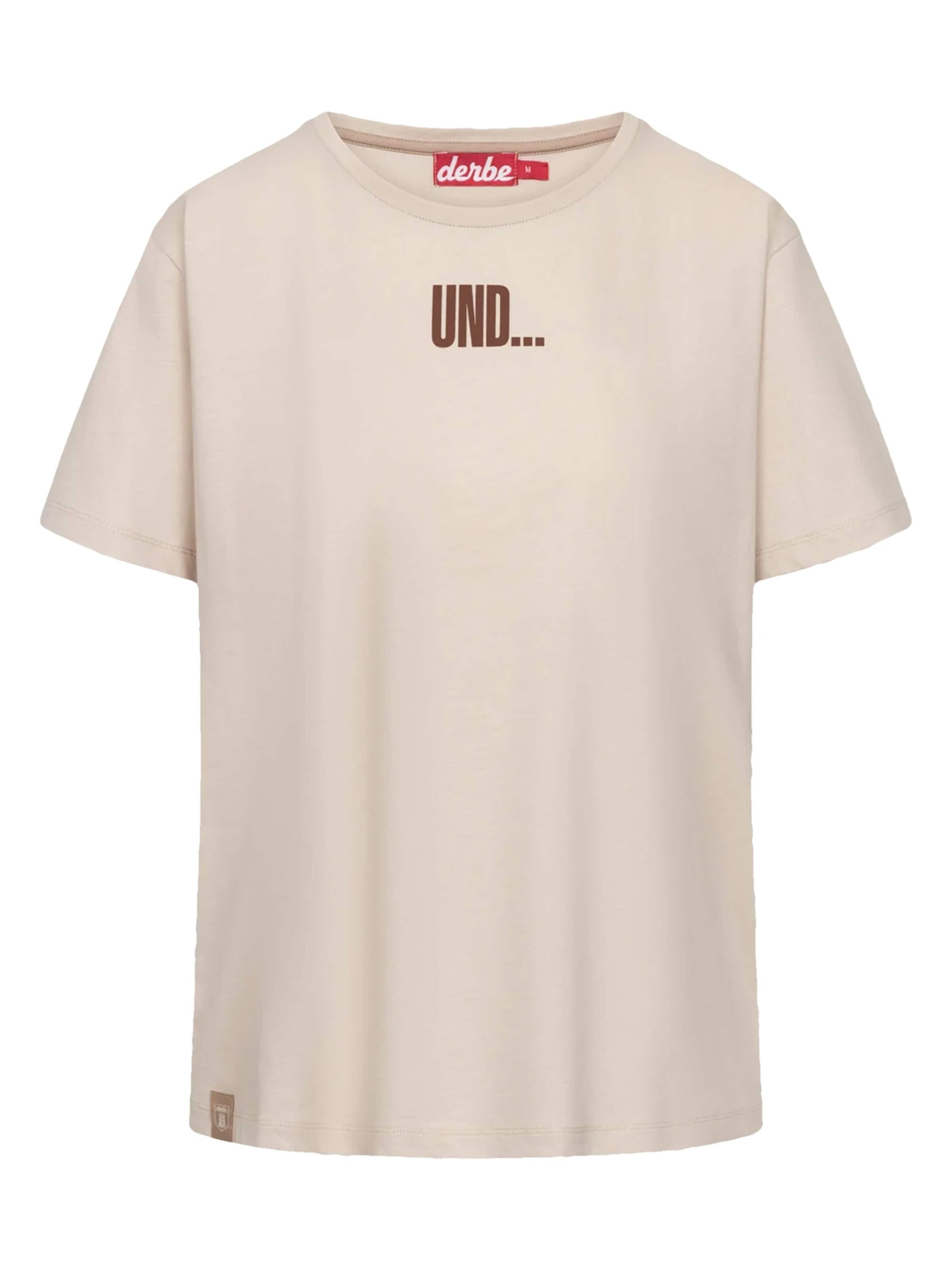 Derbe Shirt 'Und Tschüss'‌‌‌ in Beige: Vorderseite