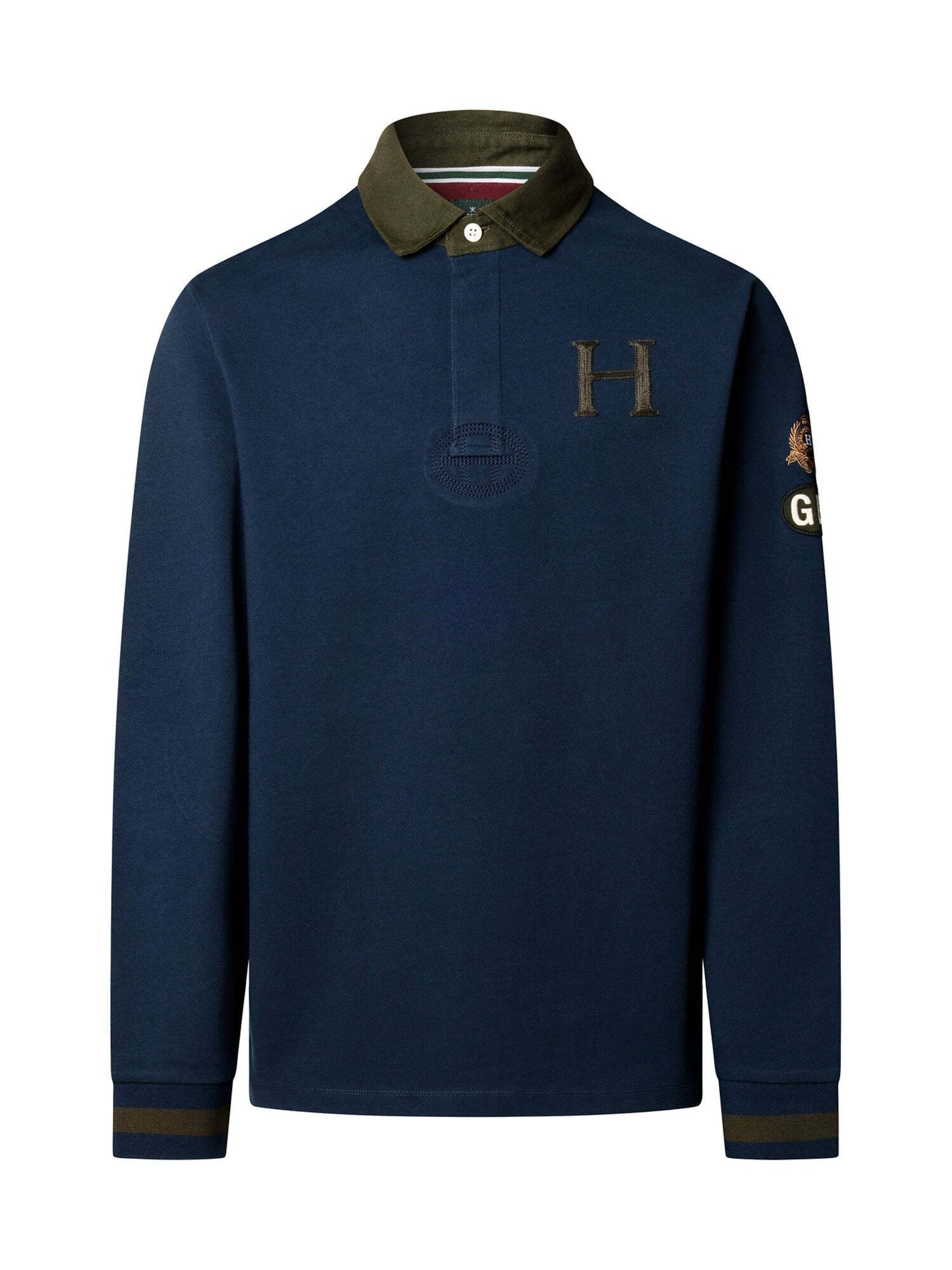 Maglietta di Hackett London in blu: frontale