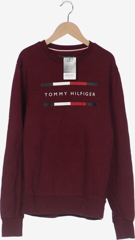 TOMMY HILFIGER Sweatshirt & Zip-Up Hoodie in M in Red: front