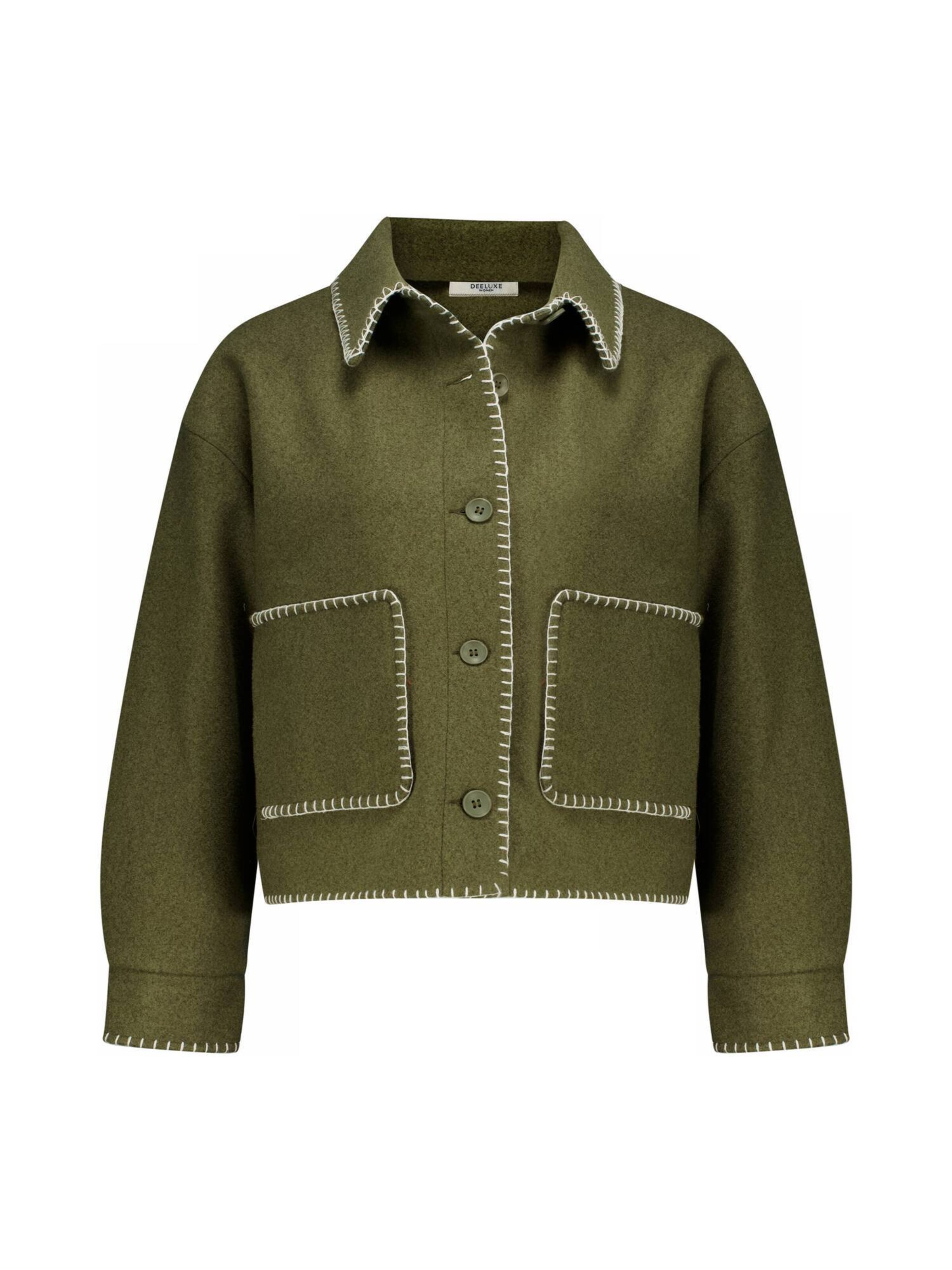 Veste mi-saison 'METZA' Deeluxe en vert : devant