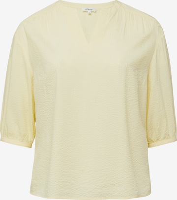 Chemisier s.Oliver en jaune : devant