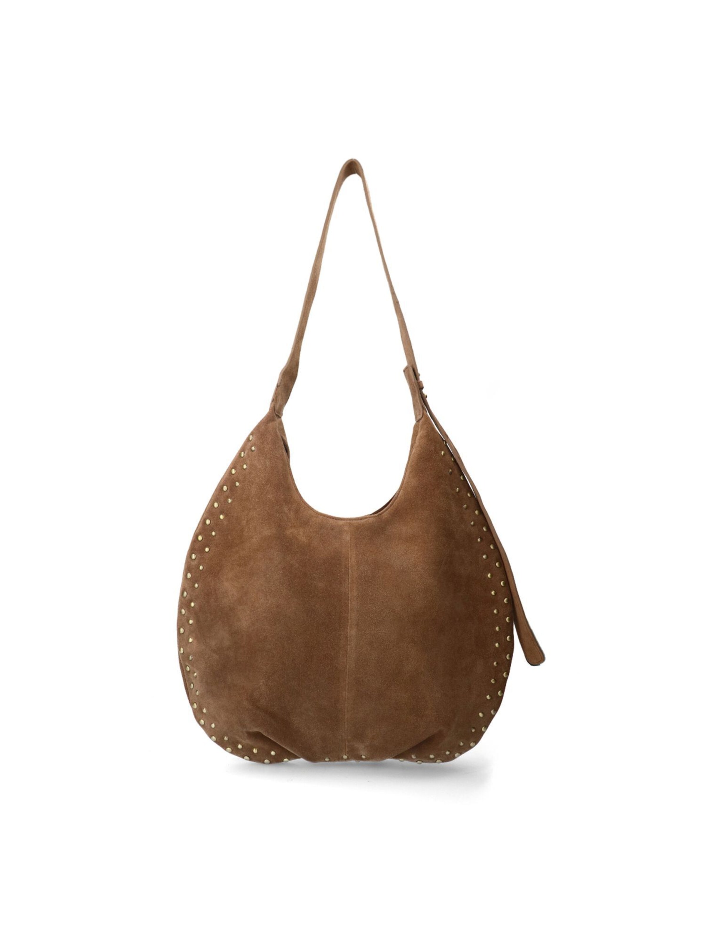 MANFIELD Schultertasche in Grau: Vorderseite