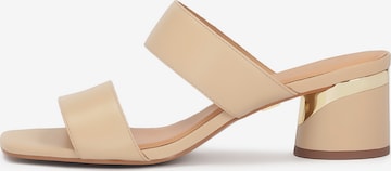 Kazar Pantoletter i beige: forside