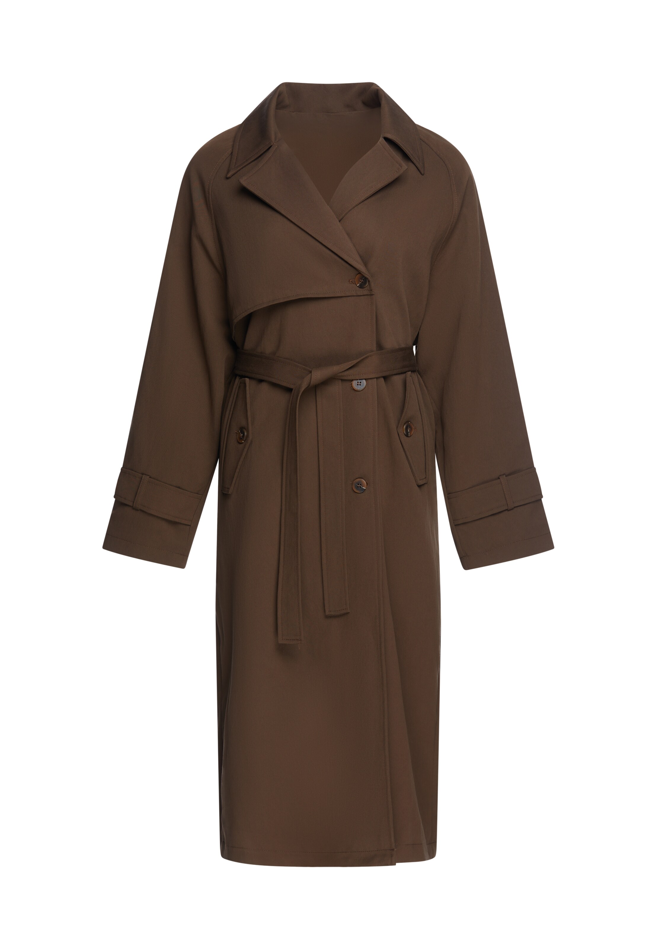 usha BLACK LABEL Tussenmantel in Bruin: voorkant