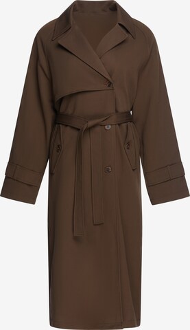usha BLACK LABEL Tussenmantel in Bruin: voorkant