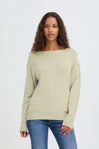 Pull-over ' SELLA ' ICHI en vert : devant