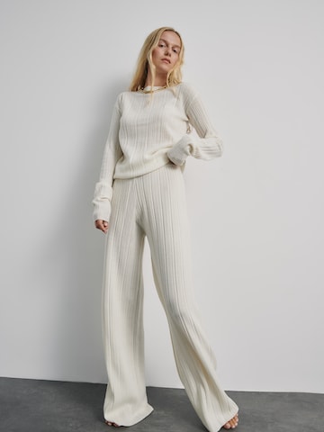 ABOUT YOU x Marie von Behrens Wide leg Broek 'Paige' in Wit