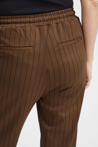 Fransa Regular Pleat-Front Pants 'Blenda' in Brown