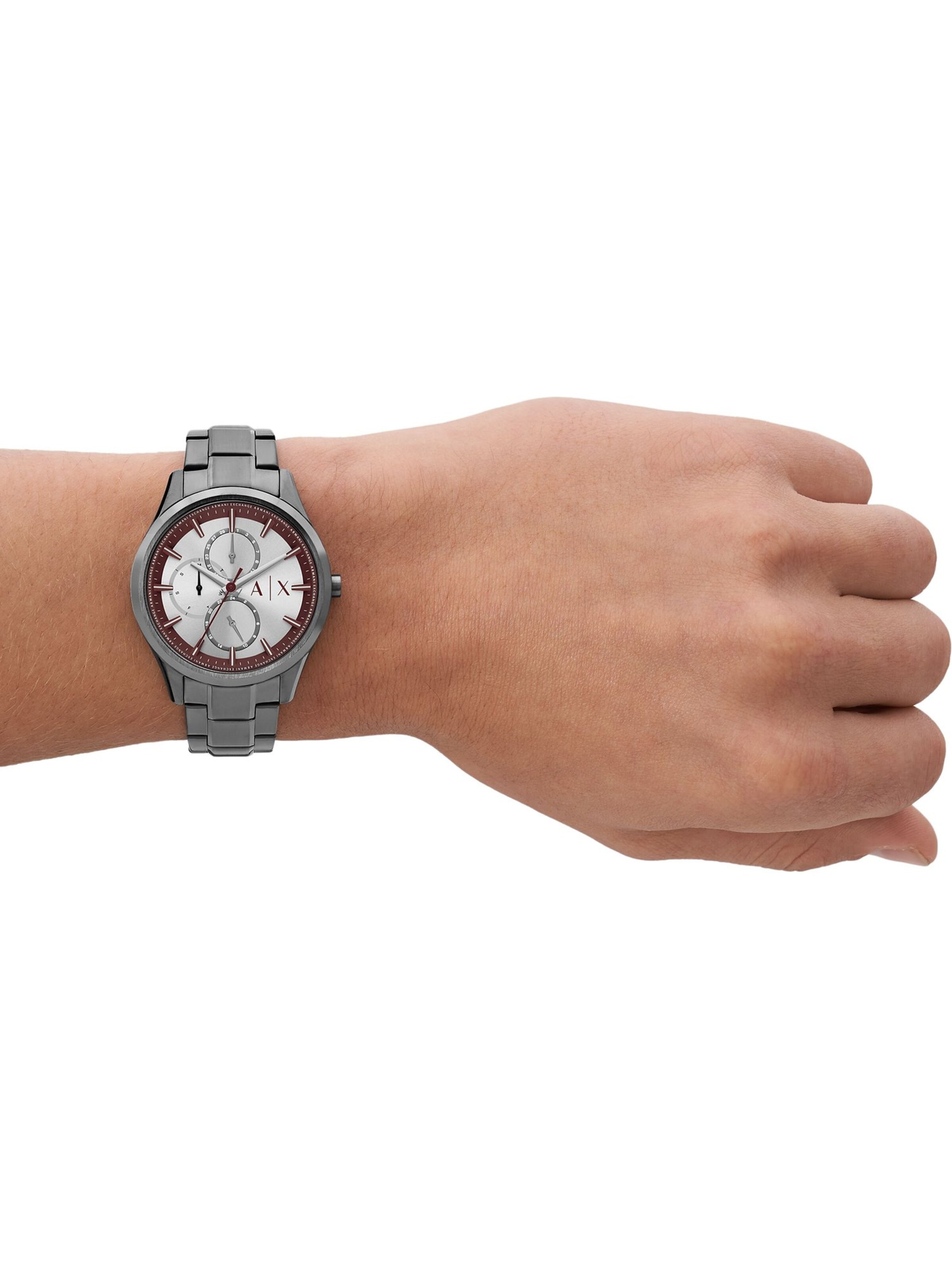 ARMANI EXCHANGE Uhr in Grau: Vorderseite