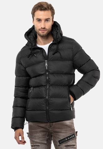 CIPO & BAXX Winter Jacket in Black: front